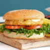 Crispy chicken burger